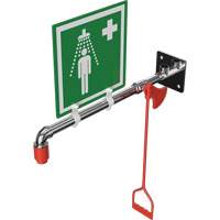 Drench Shower, Wall-Mount St. Lawrence Industrial & Safety Supply