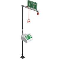 Combination Shower with Closed ABS Bowl & Bottom Inlet, Pedestal St. Lawrence Industrial & Safety Supply