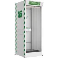 Emergency Cubicle Shower & Covered Eye & Face Wash St. Lawrence Industrial & Safety Supply