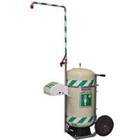 Mobile Self-Contained Emergency Safety Shower with Eye & Face Wash, 30 gal. Capacity, Meets None St. Lawrence Industrial & Safety Supply