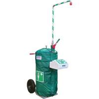 Insulated Mobile Self-Contained Emergency Safety Shower with Eye and Face Wash, 30 gal. Capacity, Meets None St. Lawrence Industrial & Safety Supply