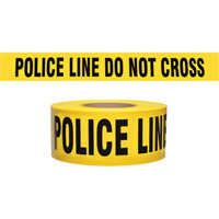 "Police Line Do Not Cross" Contractor-Grade Barricade Tape, English, 3" W x 1000' L, 2 mils, Black on Yellow St. Lawrence Industrial & Safety Supply