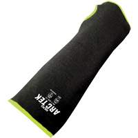 Cut-Resistant Sleeve with Thumb Hole, Polyethylene/Steel, 10", ASTM ANSI Level A5, Black/Yellow St. Lawrence Industrial & Safety Supply