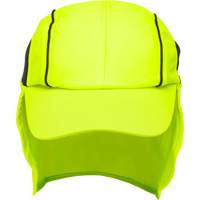 Chapeaux de refroidissement avec voiles pour le cou, Lime haute visibilit&eacute; St. Lawrence Industrial & Safety Supply