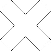 DuraStripe X-Treme X's, Croix, 6" lo x 6" la, Blanc, Vinyle St. Lawrence Industrial & Safety Supply