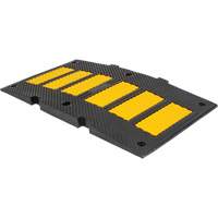 Middle Speed Hump, Rubber, 2' L x 8" W x 1-1/4" H St. Lawrence Industrial & Safety Supply