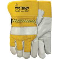 Gants doubl&eacute;s combin&eacute;s en cuir 94003i , Grand, Paume en Cuir fleur de vache, Molleton St. Lawrence Industrial & Safety Supply