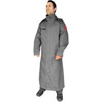 CoreMAX FR 52" Jacket with Attached Hood, Small, Grey St. Lawrence Industrial & Safety Supply