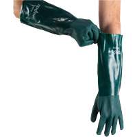 Double Dipped Green Gloves, 18" L, PVC, Cotton Jersey Inner Lining, 70-mil St. Lawrence Industrial & Safety Supply