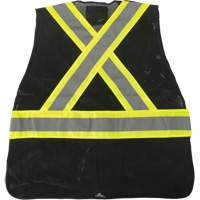 CSA Compliant Surveyor Vest, Black, Medium, Polyester St. Lawrence Industrial & Safety Supply