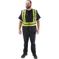 CSA Compliant Surveyor Vest, Black, Medium, Polyester St. Lawrence Industrial & Safety Supply