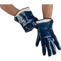 Gants &agrave; poignet de s&eacute;curit&eacute; de poids lourd, 10/T-Grand, R&ecirc;vetement Nitrile, Enveloppe en Coton St. Lawrence Industrial & Safety Supply