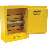 Mini Flammable Safety Cabinet, 2 Gal., 1 Door, 17" W x 22" H x 8" D St. Lawrence Industrial & Safety Supply