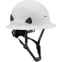 Fibre Metal Climbing Style Helmet with Full Brim, Meets CSA Type 2, Ratchet Suspension, Non-Vented St. Lawrence Industrial & Safety Supply