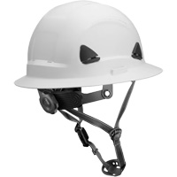 Fibre Metal Climbing Style Helmet with Full Brim, Meets CSA Type 2, Ratchet Suspension, Non-Vented St. Lawrence Industrial & Safety Supply