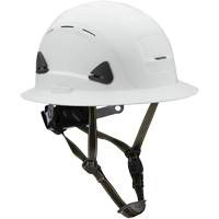 Fibre Metal Climbing Style Helmet with Full Brim, Meets CSA Type 2, Ratchet Suspension, Vented St. Lawrence Industrial & Safety Supply