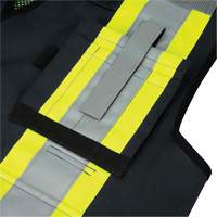 6679 High-Visibility Antimicrobial Mesh-Back Surveyor Vest, Black, Small, Polyester St. Lawrence Industrial & Safety Supply