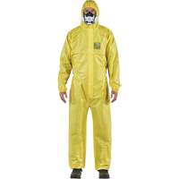 Combinaison AlphaTec 2300 STANDARD &agrave; coutures bord&eacute;es, mod&egrave;le 147, Petit, Jaune, Enduit de poly&eacute;thyl&egrave;ne/Polypropyl&egrave;ne St. Lawrence Industrial & Safety Supply