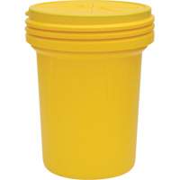 Baril emboîtable de laboratoire en plastique avec couvercle vissable, 30 gal. US, Mobile/Stationnaire St. Lawrence Industrial & Safety Supply
