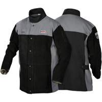 Veste de soudage FR robuste de s&eacute;rie XVI, Cuir, Moyen, Noir St. Lawrence Industrial & Safety Supply