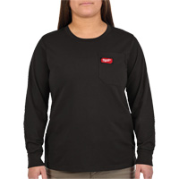T-shirt &agrave; manches longues avec poches GRIDIRON, Femmes, T-petit, Noir St. Lawrence Industrial & Safety Supply
