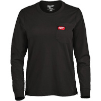 T-shirt &agrave; manches longues avec poches GRIDIRON, Femmes, T-petit, Noir St. Lawrence Industrial & Safety Supply