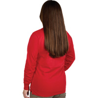 T-shirt &agrave; manches longues avec logo GRIDIRON, Femmes, T-petit, Rouge St. Lawrence Industrial & Safety Supply