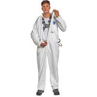 Combinaison jetable compatible avec harnais, Petit, Blanc, Tyvek 500 St. Lawrence Industrial & Safety Supply