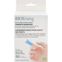 Bandages bleus, Bout de doigt, 3", Tissu d&eacute;tectable, St&eacute;rile St. Lawrence Industrial & Safety Supply