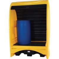 2-Drum Hard Cover Spill Pallet, 43.11" L x 61.61" W x 83.07" H, 1433 lbs. Load Capacity St. Lawrence Industrial & Safety Supply