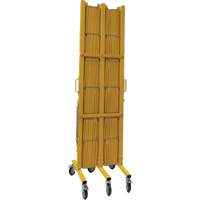Expandable Barrier, 84" H x 20' L, Yellow St. Lawrence Industrial & Safety Supply