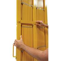 Expandable Barrier, 84" H x 20' L, Yellow St. Lawrence Industrial & Safety Supply
