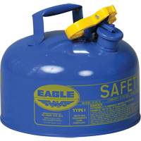 Bidon de s&eacute;curit&eacute; pour le k&eacute;ros&egrave;ne, Type I, Acier galvanis&eacute;, 2 gal. US, Bleu, Homologu&eacute; FM/List&eacute; UL/ULC St. Lawrence Industrial & Safety Supply
