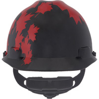 Specialty V-Gard&reg; Hard Hat, Ratchet Suspension, Black/Red St. Lawrence Industrial & Safety Supply