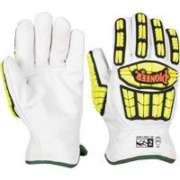 Cut and Impact-Resistant Gloves, Small, Goatskin Palm, Gauntlet Cuff St. Lawrence Industrial & Safety Supply