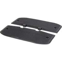Speed Hump End Caps, Rubber, 3' L x 20" W x 2" H St. Lawrence Industrial & Safety Supply