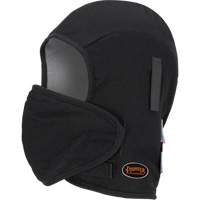 Pioneer 766A Flame-Resistant Quilted Hard Hat Liner with Detachable Mouthpiece, Black/Grey, Cotton/FR-Tech&reg;/Modacrylic/Nylon St. Lawrence Industrial & Safety Supply