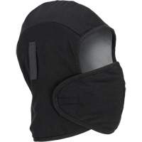 Pioneer 766A Flame-Resistant Quilted Hard Hat Liner with Detachable Mouthpiece, Black/Grey, Cotton/FR-Tech&reg;/Modacrylic/Nylon St. Lawrence Industrial & Safety Supply