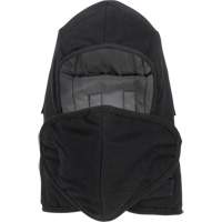 Pioneer 766A Flame-Resistant Quilted Hard Hat Liner with Detachable Mouthpiece, Black/Grey, Cotton/FR-Tech&reg;/Modacrylic/Nylon St. Lawrence Industrial & Safety Supply