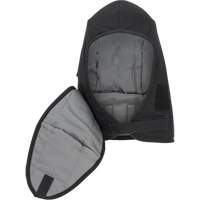 Pioneer 766A Flame-Resistant Quilted Hard Hat Liner with Detachable Mouthpiece, Black/Grey, Cotton/FR-Tech&reg;/Modacrylic/Nylon St. Lawrence Industrial & Safety Supply