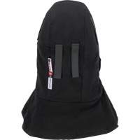Pioneer 765A Flame-Resistant Quilted Hard Hat Liner with Long Neck & Detachable Mouthpiece, Black/Grey, Cotton/FR-Tech&reg;/Modacrylic/Nylon St. Lawrence Industrial & Safety Supply