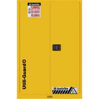 Armoire de s&eacute;curit&eacute; pour produits inflammables Utili-Guard+, 45 gal., 2 Porte(s), 43" La x 65" h x 22" p St. Lawrence Industrial & Safety Supply