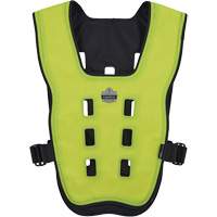 Chill-Its 6685 Dry Evaporative Cooling Vest with Zipper Closure, X-Small, High Visibility Lime-Yellow St. Lawrence Industrial & Safety Supply