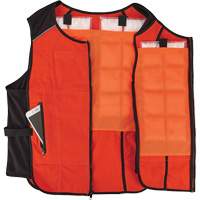 Veste de refroidissement &agrave; changement de phase l&eacute;g&egrave;re avec sachets de recharge Chill-Its 6260, Petit/Moyen, Orange St. Lawrence Industrial & Safety Supply