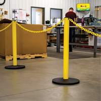 Industrial Stanchion Kit with Plastic Chain, 37" High, Red St. Lawrence Industrial & Safety Supply