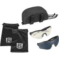 MY6 Safety Glasse Eyeshield Kit, Clear/Smoke Lens, Anti-Fog/Anti-Scratch, ANSI Z87+ St. Lawrence Industrial & Safety Supply
