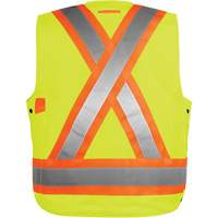 High-Visibility Surveyor's Vest, High Visibility Orange, Small, Polyester St. Lawrence Industrial & Safety Supply