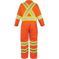 High-Visibility Unlined Coveralls, Small, High Visibility Orange St. Lawrence Industrial & Safety Supply