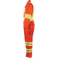 High-Visibility Unlined Coveralls, Small, High Visibility Orange St. Lawrence Industrial & Safety Supply