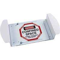 Panneau pour trou d'homme "Danger Confined Space Permit Required For Entry", 21" x 30", Polystyr&egrave;ne, Anglais St. Lawrence Industrial & Safety Supply
